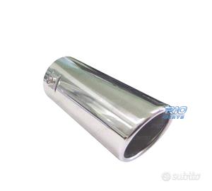 TERMINALE SCARICO TONDO 65MM IN ACCIAIO INOX