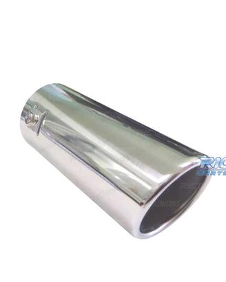 TERMINALE SCARICO TONDO 65MM IN ACCIAIO INOX
