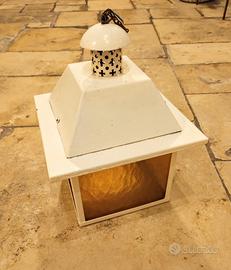 Lampadario lanterna in ferro battuto