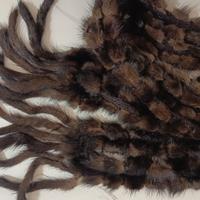 Maxi Sciarpa 190cm pelliccia pregiata marrone 