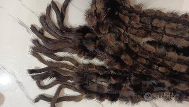 Maxi Sciarpa 190cm pelliccia pregiata marrone 