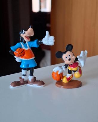 Coppia Figure Disney Basket Vintage