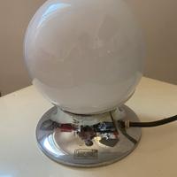 Lampada targetti space age sfera vetro murano