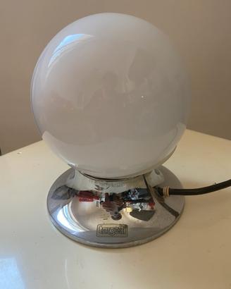 Lampada targetti space age sfera vetro murano