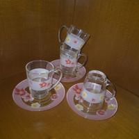 SET TAZZINE LUMINARC POEME ROSE