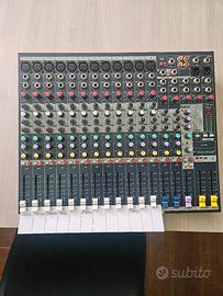 impianto fbt con mixer 12 canali Soudcraft con pro
