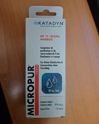 Pastiglie purifica acqua