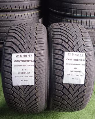 2 GOMME 215 40 17 CONTINENTAL NUOVE INV RIF3560