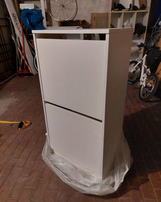 Scarpiera ikea 2 scomparti bianca