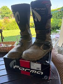 Stivali Moto Forma Boulder Marrone Taglia 44