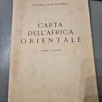 collezionismo carta touring club 1935 africa orien