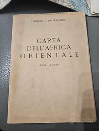 collezionismo carta touring club 1935 africa orien