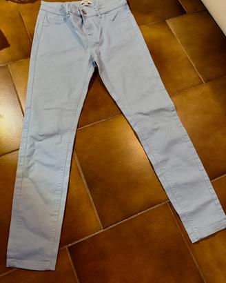 Jeans skinny celeste azzurro chiaro