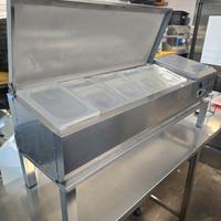 saladette refrigerata inox da banco completa