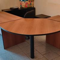 Scrivania angolare in 3 pezzi, da ufficio