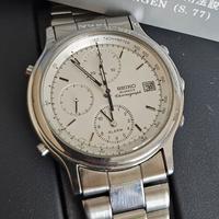 Seiko chronograph 7t32-6a50 alarm quartz 