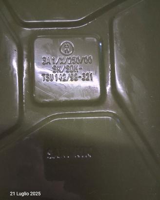 Tanica Benzina 10L Metallo