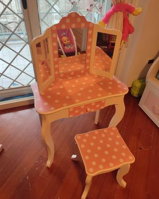 specchiera con sgabello bimba