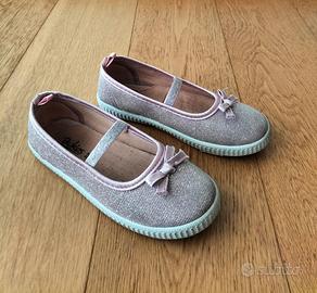 Ballerine da bambina n. 29 color rosa antico.