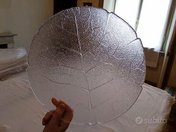 Grande piatto vetro  Luminarc France vintage 