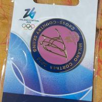 Spilla pittogramma cross country skiing olimpiadi