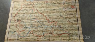 CARTINA GEOGRAFICA DA MURO PROVINCIA DI MANTOVA