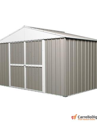 Capanno box esterno lamiera 360x175 grigio chiaro