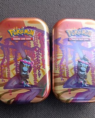 Pokémon X2 Munkidori Shrouded Fable 2024 Mini Tin