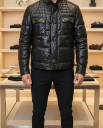 piumino belstaff effetto pelle 