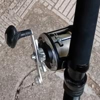 mulinello traina nero e canne traina