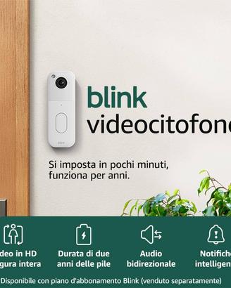 Sistema di videocitofono Blink - Video HD