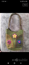 Borsa 100% lana fatta a mano