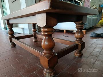 Tavolo da fumo in legno massello
