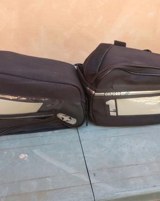 Coppia borse laterali moto Oxford