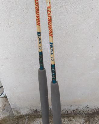 canne da traina più mulinelli 