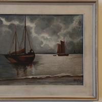 Quadro antico barche