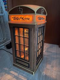 TELEFONO VINTAGE LAMPADA CABINA TELEFONICA