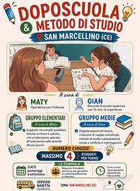 Doposcuola e metodo di studio elementari e medie