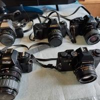 lotto 5 macchine fotografiche vintage 