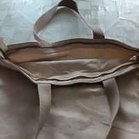borsa cotone con cerniera levis