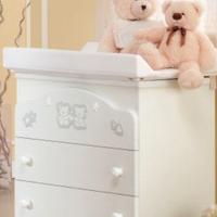 Fasciatoio con cassetti e ruote