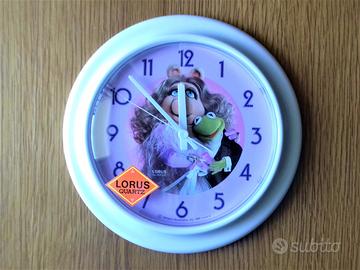 Orologio da muro Muppet Show con Kermit e Piggy