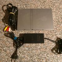 PS2 Slim SCPH-70004 Argento(Solo Console e Cavi)