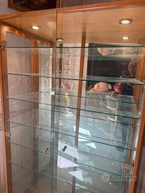 Vetrina legno/ cristallo