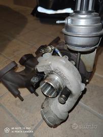 Turbina Garrett e basamento in ghisa