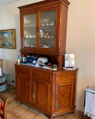 Vetrina antica in ciliegio - Veneto fine 800