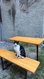 Tavolo alto in legno