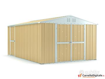 Box capanno acciaio lamiera 327x459cm beige