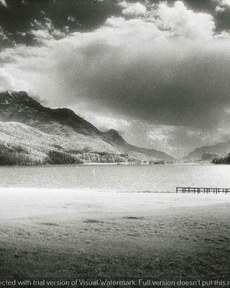 Fotografia Infrarosso Engadina Paesaggio Alluminio