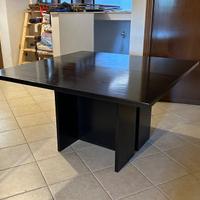 TAVOLO LEGNO ANNI '80 + SET 6 SEDIE